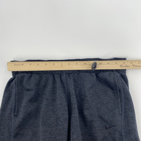 Nike Pants Mens Large Black Therma Fit Training Joggers Ankle Zips Athleisure - Picture 9 of 14